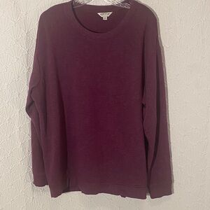 Orvis Women’s Crewneck Sweater in Deep Purple Super Soft Lounge Wear